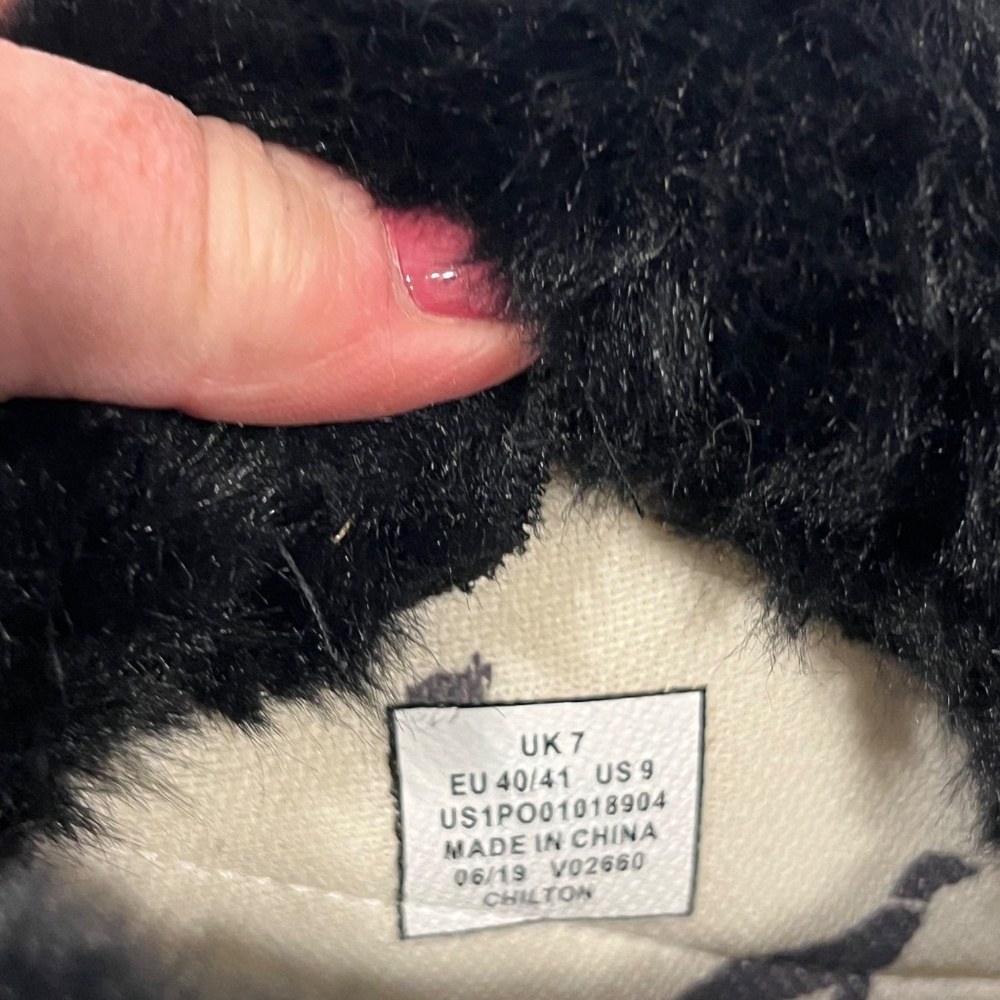 Joules Womens CHILTON Winter Boots Fur Trim Black Size US 9 UK7 Excellent Warm - Picture 7 of 9